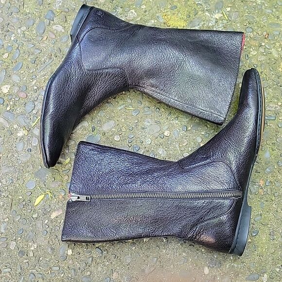 Born Black Leather Women's Boots Size 7.5 - Picture 7 of 15